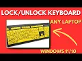 How to Lock and Unlock Keyboard Windows HP Dell ASUS Laptops