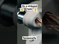 Fix a stripped bolt hole