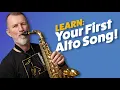 Saxophone Lesson Beginner Alto First Song
