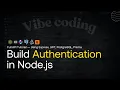 Node js Auth API with JWT PostgreSQL Prisma Vibe Coding