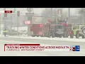 Car wrecks in Clarksville in wintry weather
