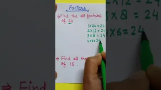 How to Find Factors of a number