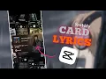 Trending Spotify Card Lyrics editing | CapCut Tutorial