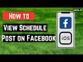 How to View Scheduled Post on Facebook | QUICK AND EASY