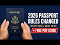 How to Get a US Passport in 2026 New Rules Online Renewal