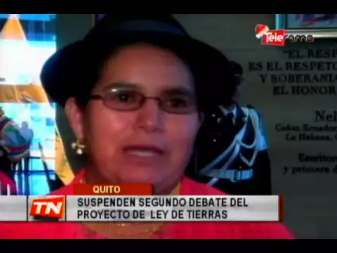 Suspenden segundo debate del proyecto de ley de tierras