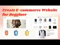 Build E-commerce Website For Begginer Using HTML CSS JAVASCRIPT JAVASCRIPT HTML