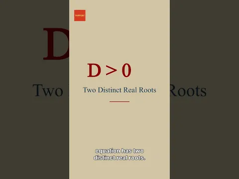 Quadratic Equations Nature of Roots