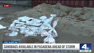 Sandbags available in Pasadena ahead of storm