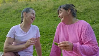 Who Came to Visit Maria in the Mountains — And Made Her Smile Like This?