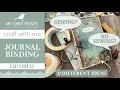 JUNK JOURNAL BINDING 9 IDEAS 2 Sewing 7 No Sew Options Adding Pages My Porch Prints