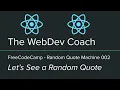 Fetch and Render a Quote to Browser - FreeCodeCamp