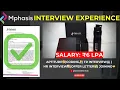 Mphasis Interview Experience Tips for Freshers How to Crack Mphasis Selection Process