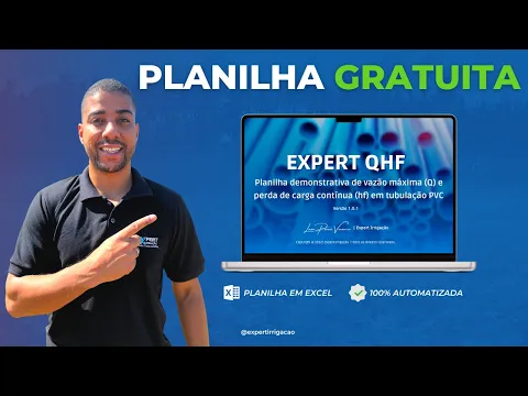 Download MP3 Planilha Gratuita EXPERT QHF - Vazão máxima das tubulações de PVC