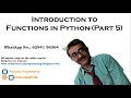 Functions in Python Part 5 Recursive functions Creating Modules