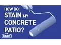 How Do I Stain Concrete DIY Basics