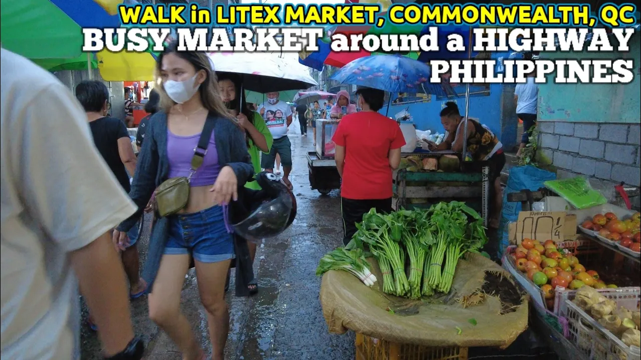 REAL LIFE or STRUGGLE? | PHILIPPINES STREET MARKET, | Walk in LITEX, COMMONWEALTH AVE QC