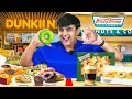 Dunkin Donut vs Krispy Kreme Full Menu