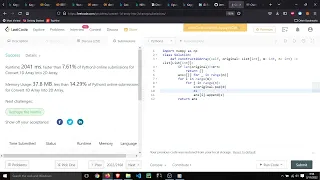 2022 Convert 1D Array Into 2D Array Leetcode Easy LIVE CODING Asked by FAANG