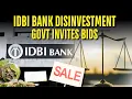Lagu Fairfax, Kotak Bank Amongst Top Bidders For Govt's IDBI Bank Disinvestment | IDBI Bank News