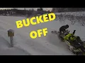 Snowmobile Crash Caught Live on Trail Cam