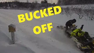 Snowmobile Crash Caught Live on Trail Cam