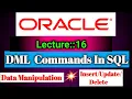 Oracle Lecture 16 on DDL Commands Delete and Update in SQL BY Smart Java Developer
