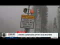 Winter conditions on Mt Rose Highway