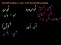 Simplifying Expressions with Rational Exponents