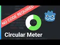 Creating a circular meter using a single Godot 3 Control Node