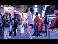 Tina twerking through NYC