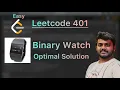 Leetcode 401 Binary Watch