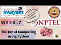 The Joy of Computing using python week 7 all 3 programming assignment answers link d