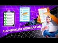Create Perfect Checklists Fast with AI Power