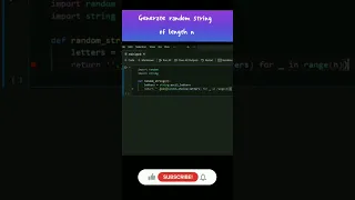 generate random string using python module