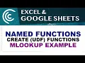 Create Named Functions in Excel Google Sheets - LAMBDA UDF