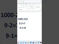 Subtract From 1000 Instantly Simple Math Trick You ll Love