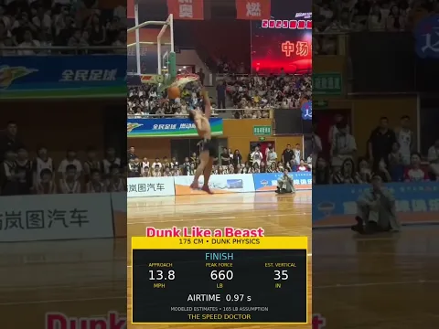 175CM of PURE POWER! This Dunk Is INSANE 🤯🏀