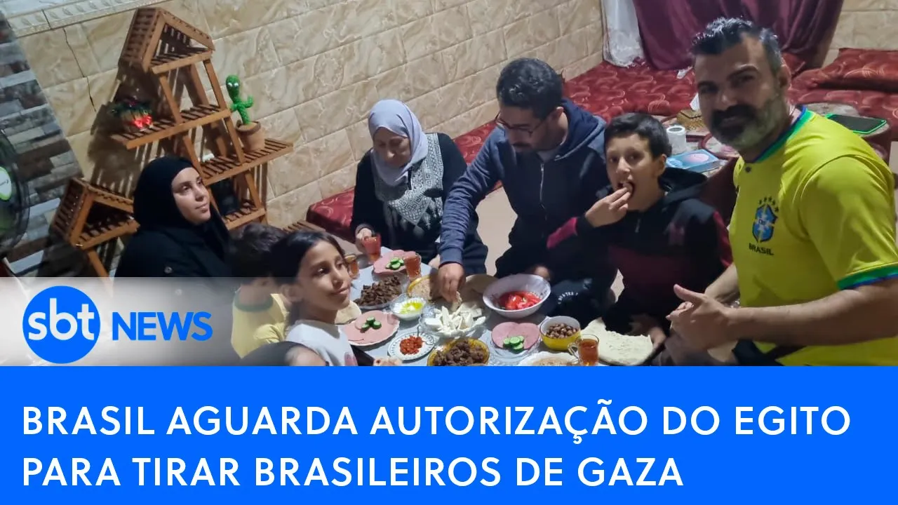 ????Brasil Agora: Brasil aguarda autorização do Egito para tirar brasileiros de Gaza | SBT AO VIVO