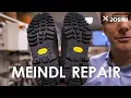 Lagu Meindl walking boots complete repair! Vibram Foura soles