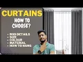How to choose correct CURTAINS CURTAIN ROD for your house Curtain Mistakes made by people Hindi