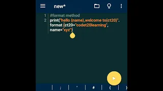 format method in python