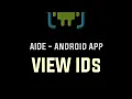 AIDE Android App - View IDs