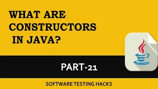 Constructors in Java Part 21 Java Tutorials