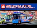 Former NYCT Q48 Bus Ride 2022 Nova Bus LFS 8793 From Flushing to LaGuardia Airport Back