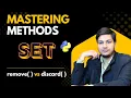 Mastering Set Methods in Python remove vs discard In just 3 minutes
