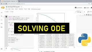 Python 10 Solving Ordinary Differential Equation ODE with Python