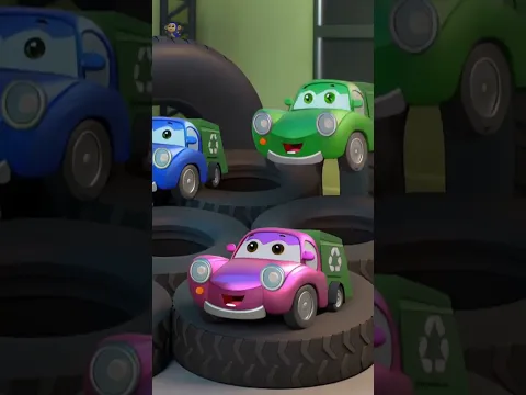 Five little garbage trucks #shorts #fivelittle #garbagetrucksong #kidssongs