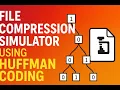 File Compression Simulator using Huffman Coding C Project Demonstration