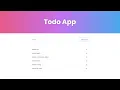 Beautiful Todo App Using Javascript - with Source Code